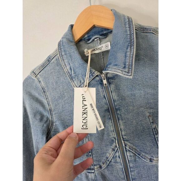BLANKNYC The Smooth‎ Talker Dress Size XS Denim Bonded Dress NWT - Picture 9 of 11